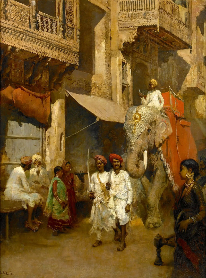 Passeio por uma rua indiana - Edwin Lord Weeks