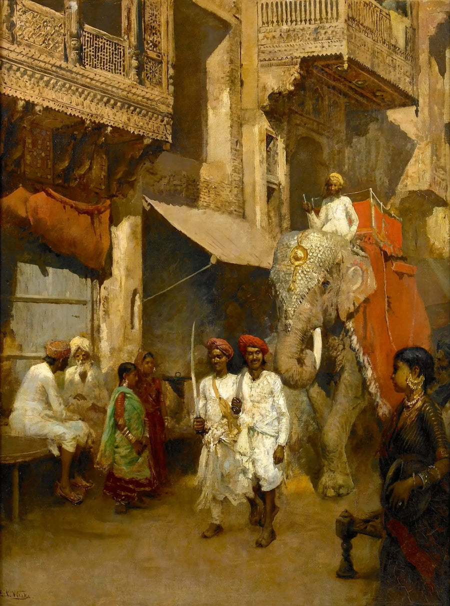 Passeio por uma rua indiana - Edwin Lord Weeks