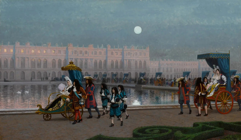 Passeio da Corte nos jardins de Versalhes - Jean-Léon Gérôme