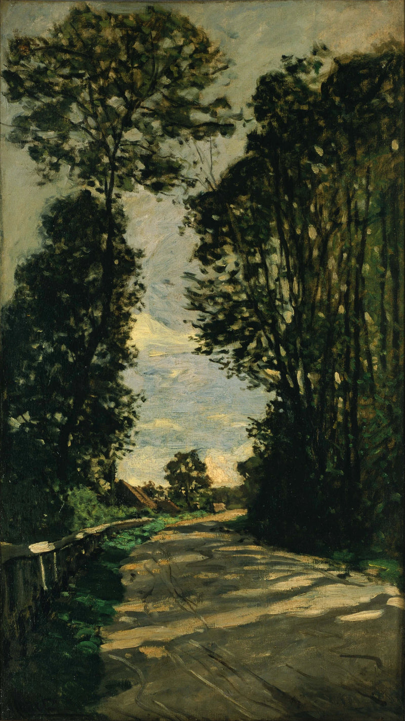 Caminhada, estrada para a fazenda Saint-Siméon W29 - Claude Monet