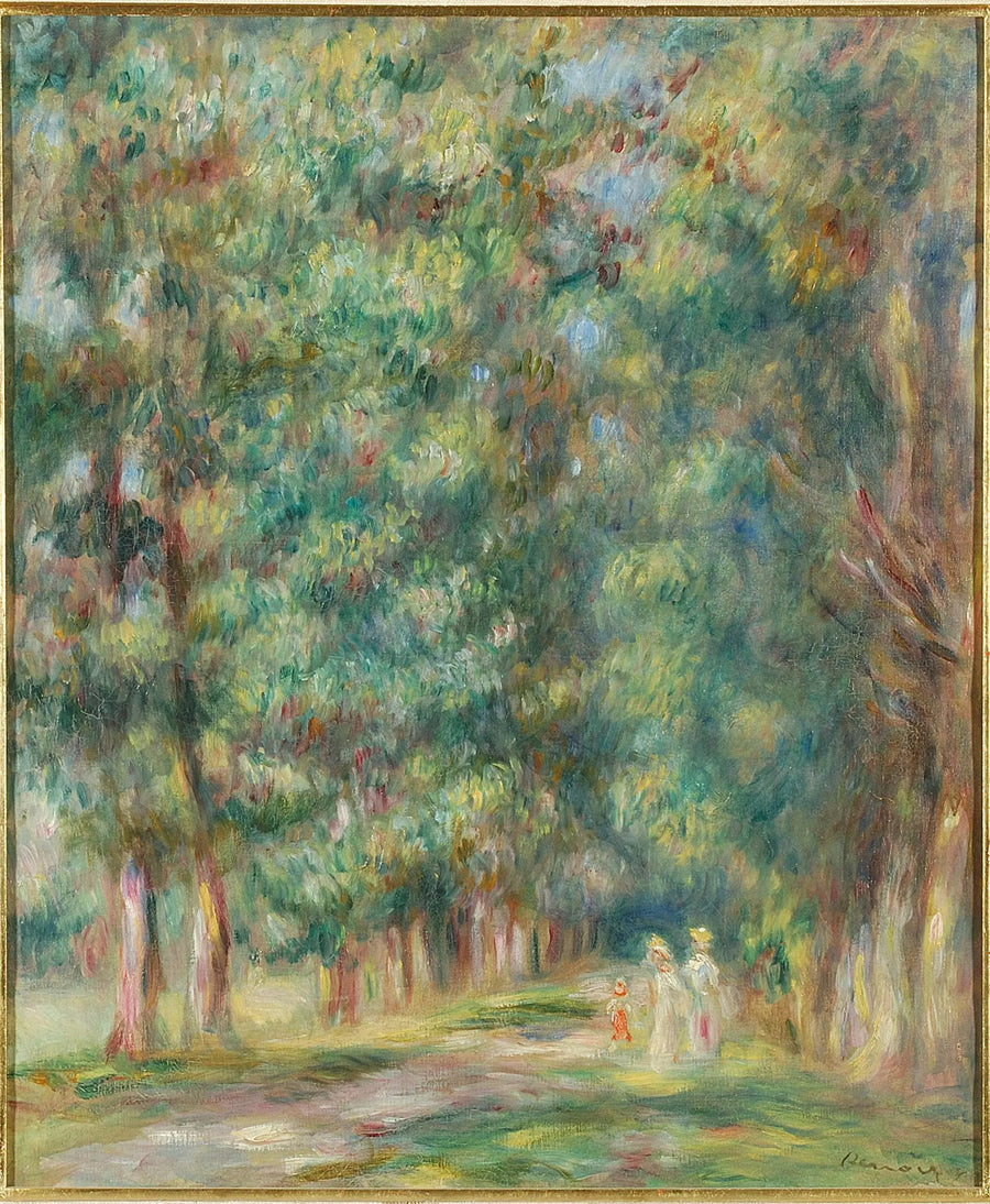 Passeio, sob a copa das árvores - Pierre-Auguste Renoir