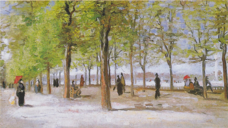 Passeadores no Jardim de Luxemburgo - Vincent van Gogh