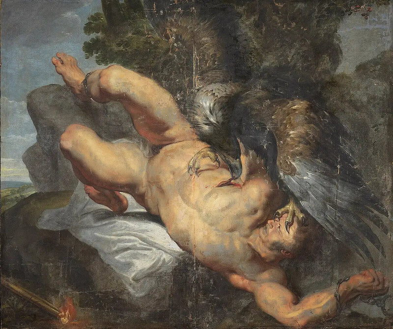 Prometeu acorrentado, com a águia - Peter Paul Rubens