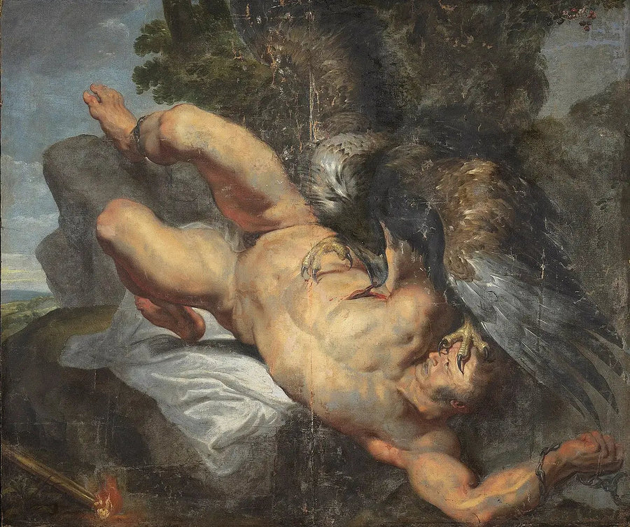Prometeu acorrentado, com a águia - Peter Paul Rubens