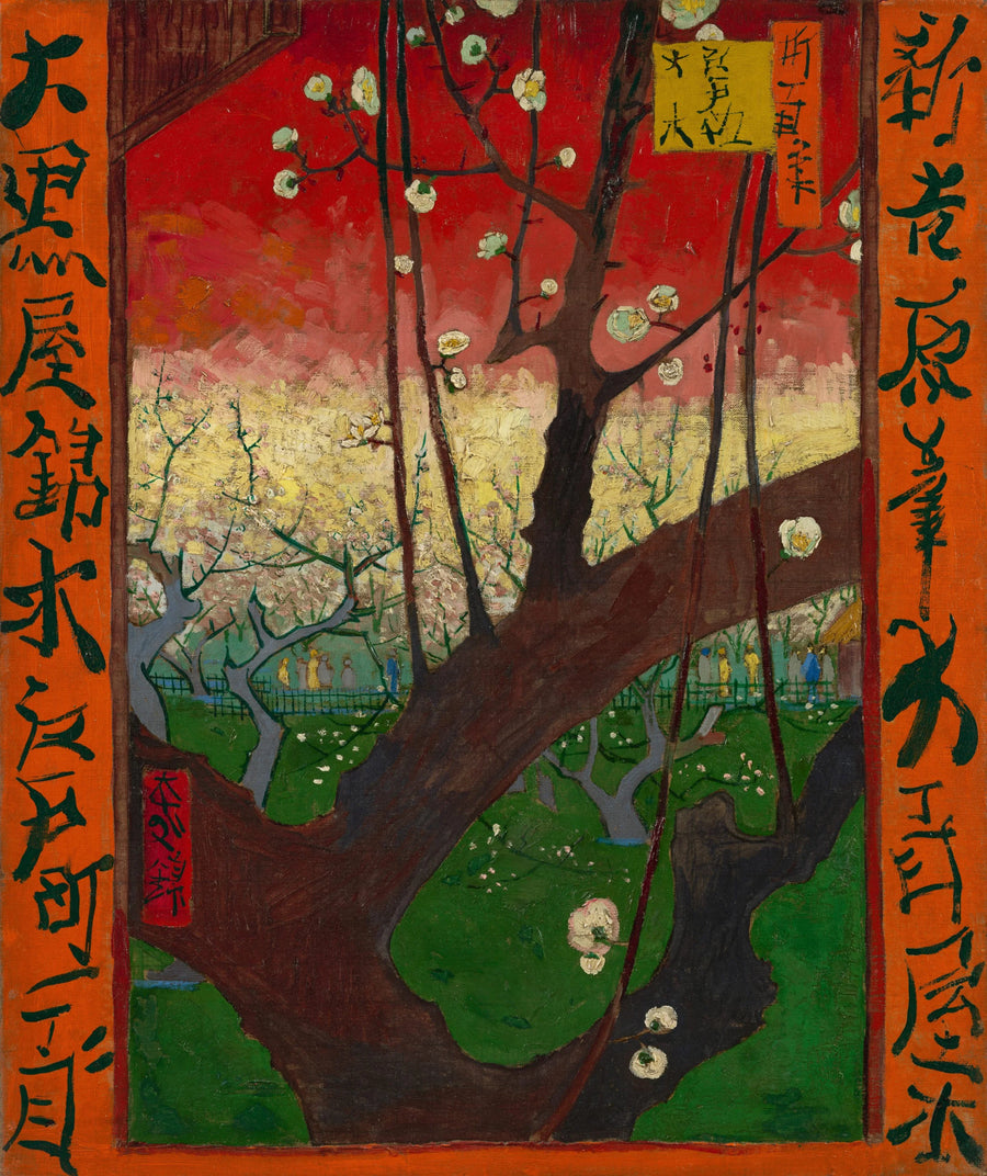 Ameixeira em flor, segundo Hiroshige - Vincent van Gogh