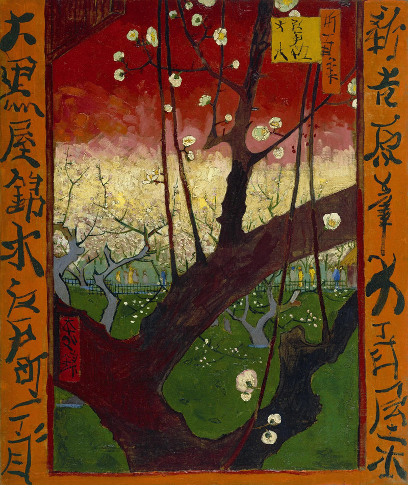 Ameixeira em flor, segundo Hiroshige - Vincent van Gogh