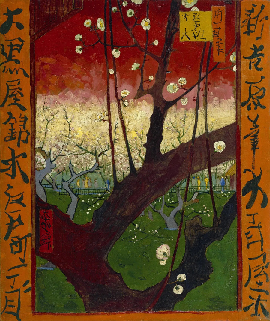Ameixeira em flor, segundo Hiroshige - Vincent van Gogh