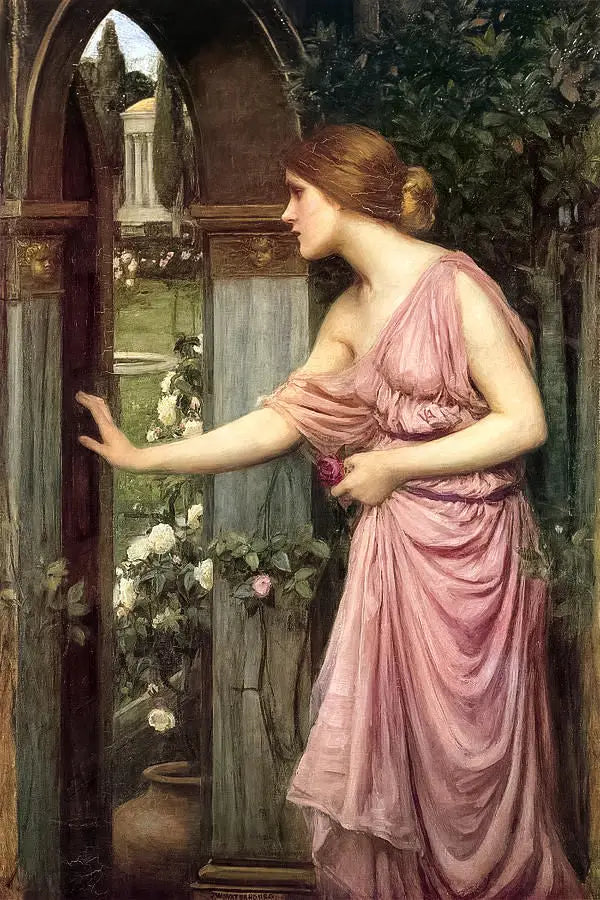 Psique entrando no jardim de Cupido - John William Waterhouse