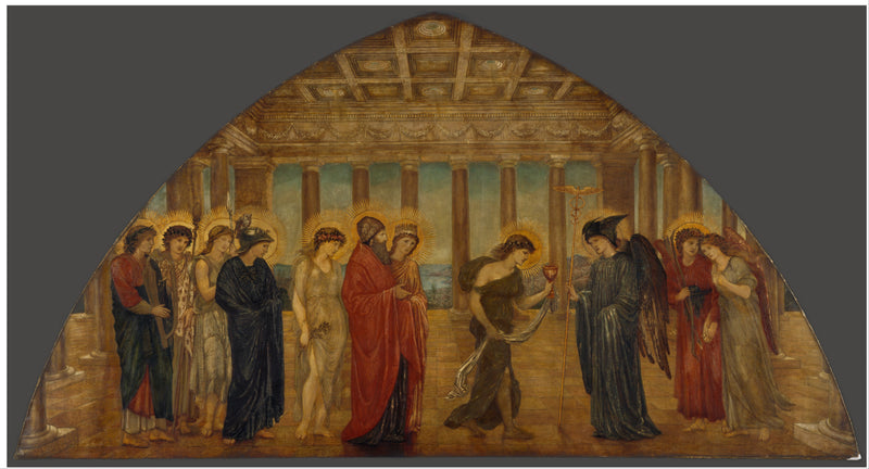 Psique entrando nos portais do Olimpo - Edward Burne-Jones