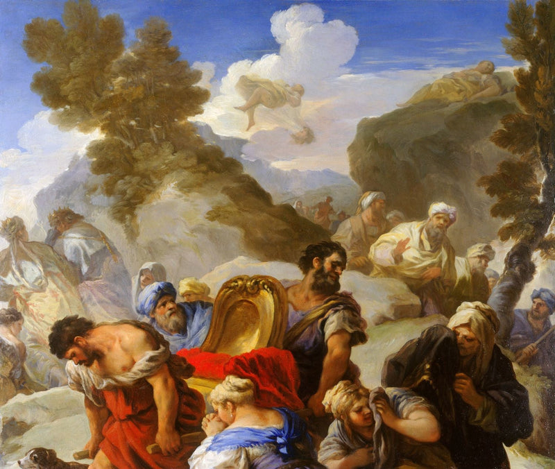 Psique exposta sobre uma rocha - Luca Giordano