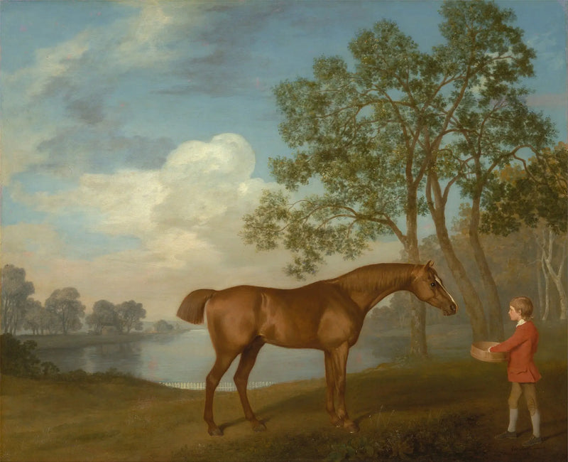 Abóbora com um rapaz de estábulo - George Stubbs