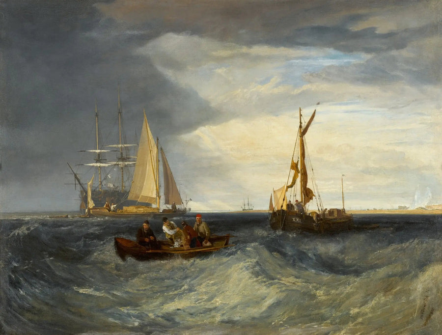 Purfleet e a Costa de Essex vistos de Long Reach - J. M. W. Turner