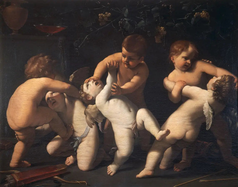 Putti lutadores - Guido Reni