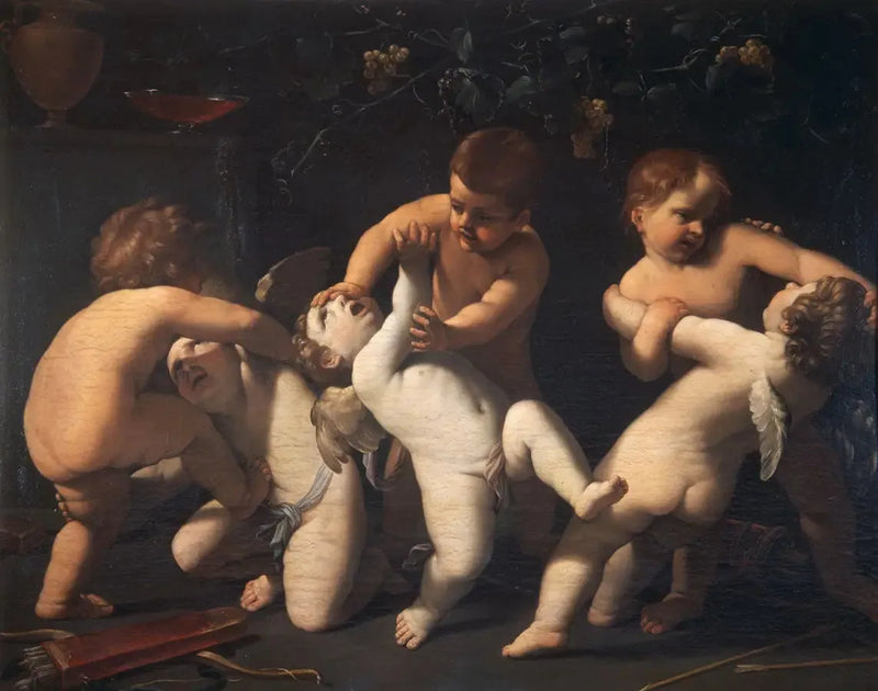 Putti lutadores - Guido Reni