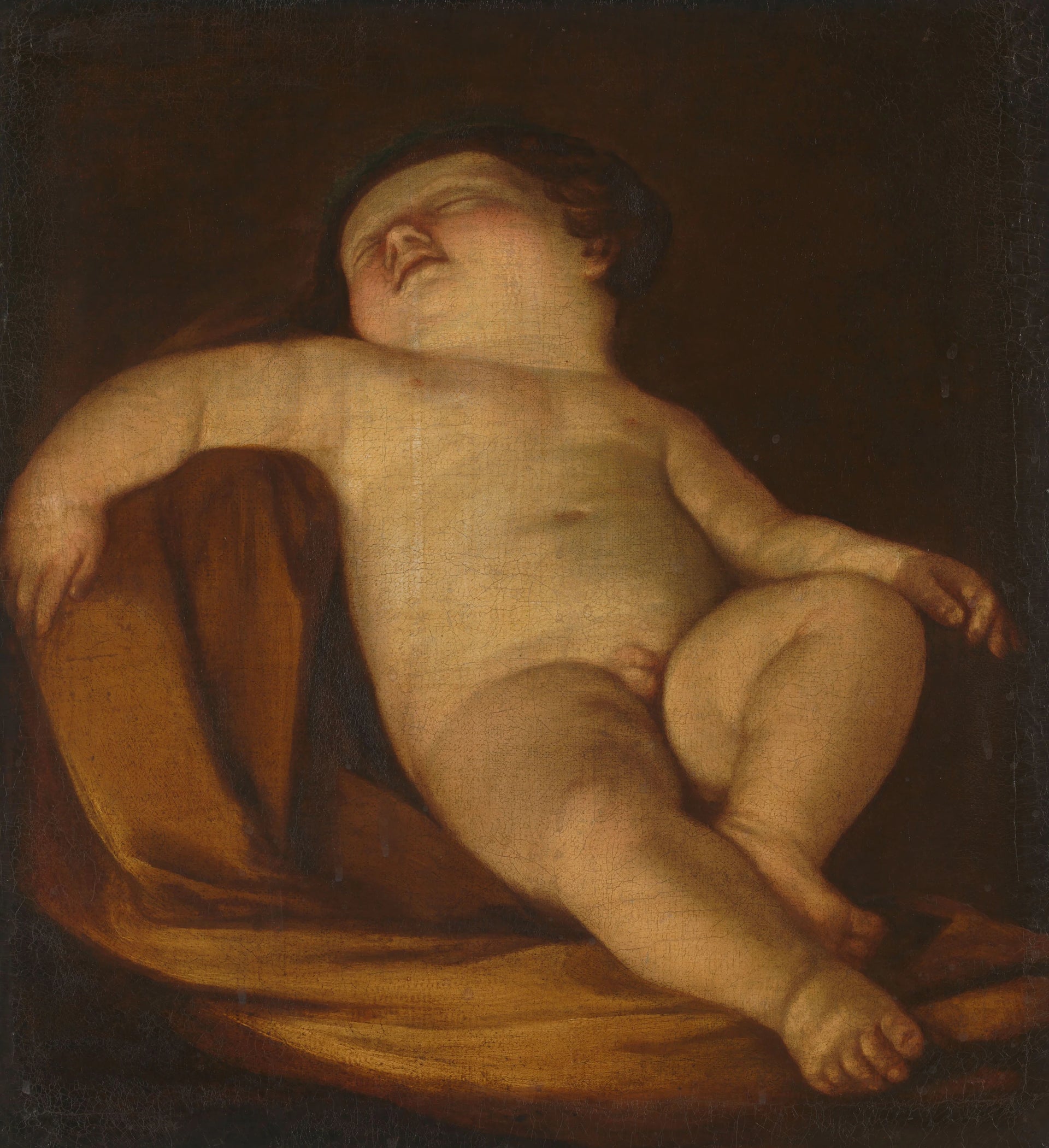 Putto endormi - Artiste inconnu du Rijksmuseum