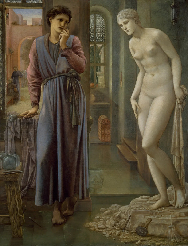 Pygmalion e a Imagem - A Mão se retém - Edward Burne-Jones