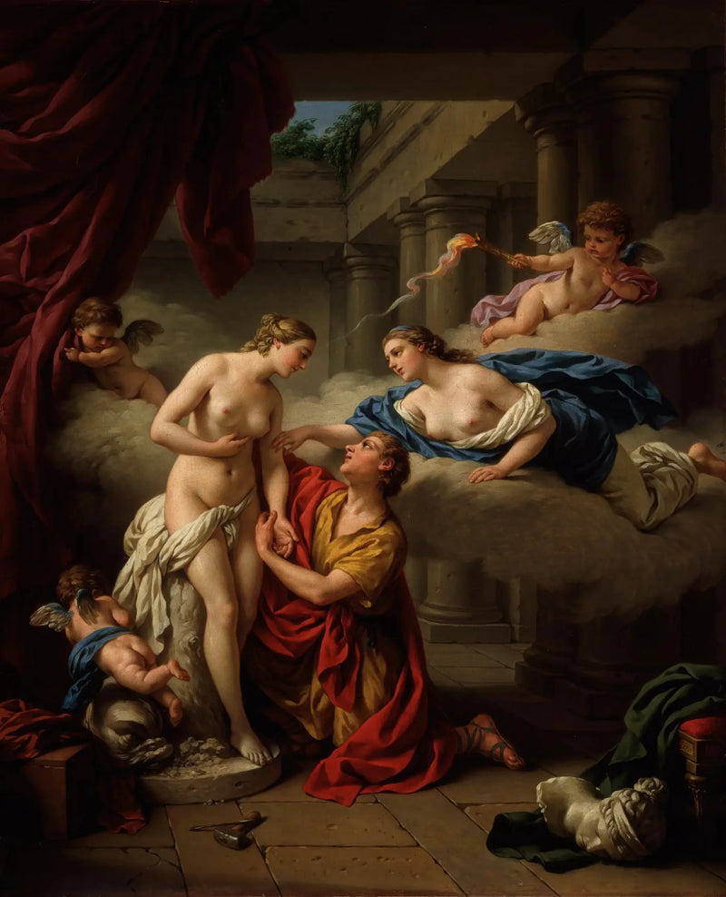 Pigmalião e sua estátua - Louis Jean François Lagrenée