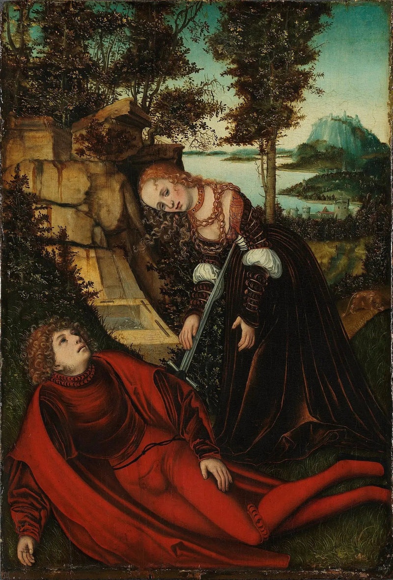 Píramo e Tisbe - Lucas Cranach, o Velho