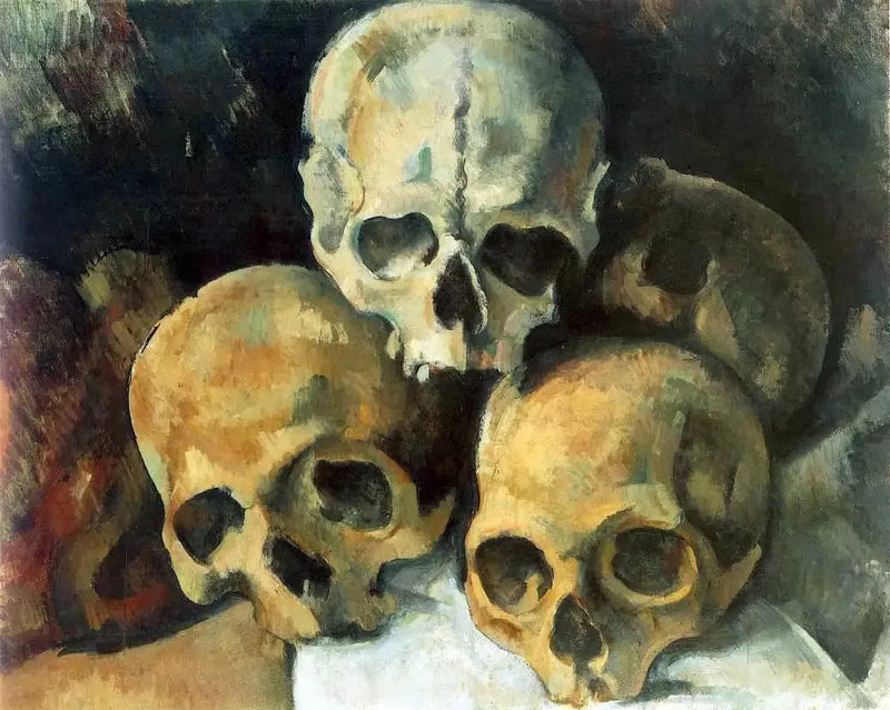 Pirâmide de crânios - Paul Cézanne