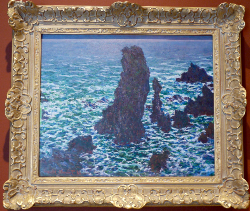 As Pirâmides em Port-Coton W1086 - Claude Monet