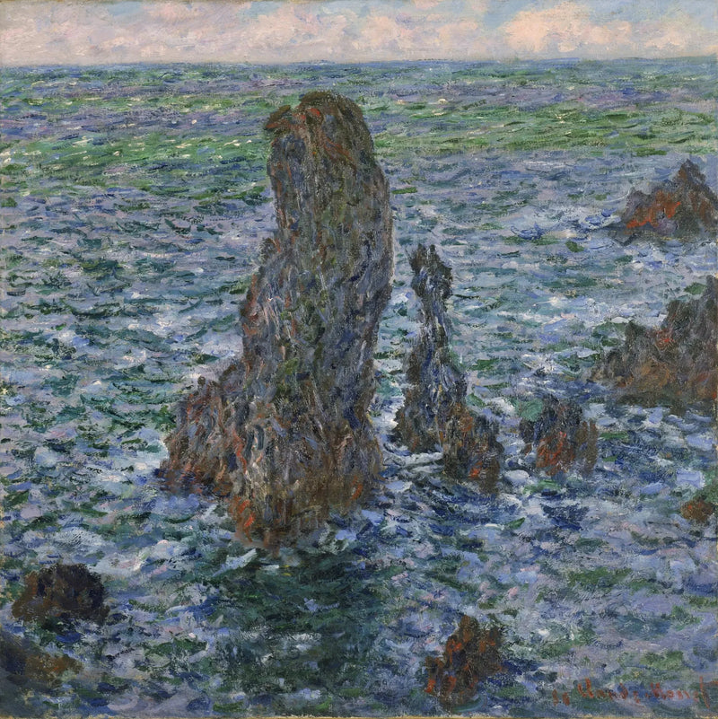 As Pirâmides de Port-Coton W1087 - Claude Monet