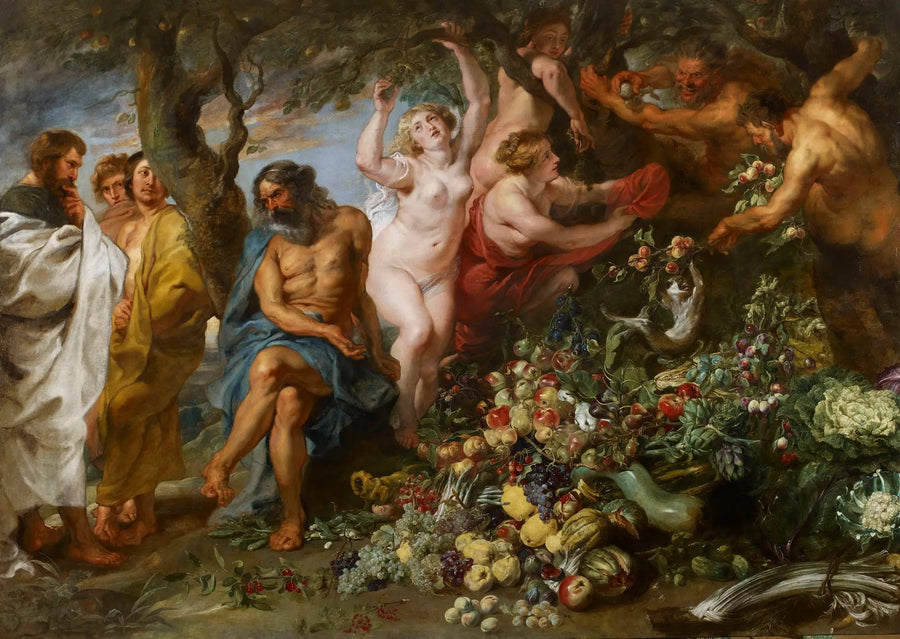 Pitágoras defendendo o vegetarianismo - Peter Paul Rubens