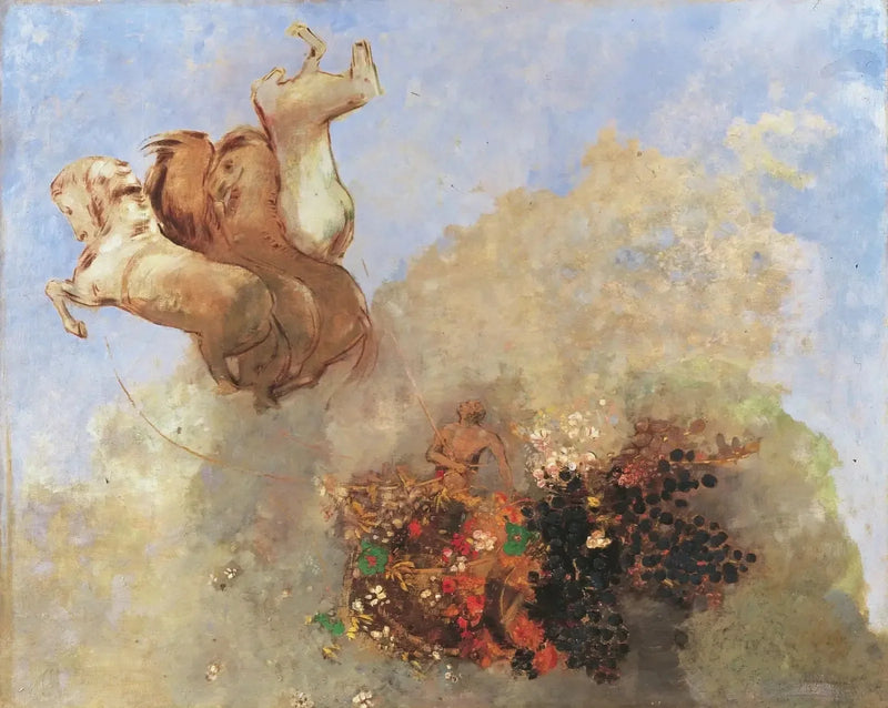 Quadriga, o carro de Apolo - Odilon Redon