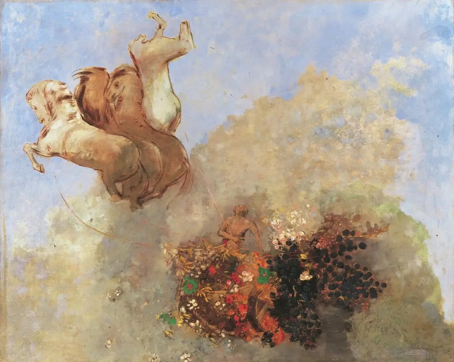 Quadriga, o carro de Apolo - Odilon Redon