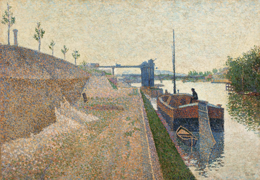 Quai de Clichy. Tempo cinza - Paul Signac