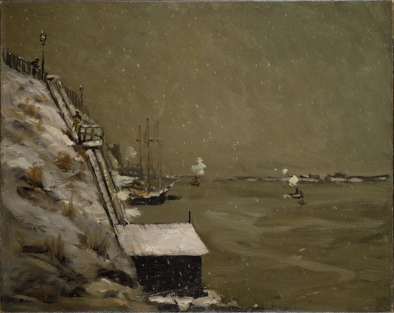 Cais do Rio East, inverno - Robert Henri