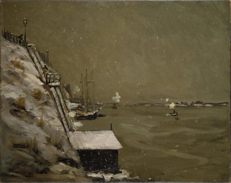 Cais do Rio East, inverno - Robert Henri