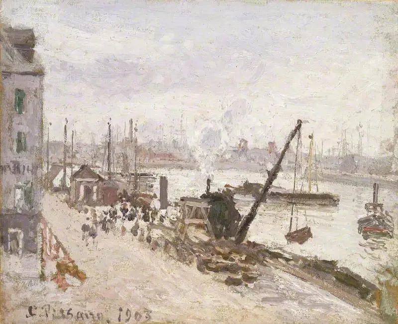 Cais do Havre - Camille Pissarro