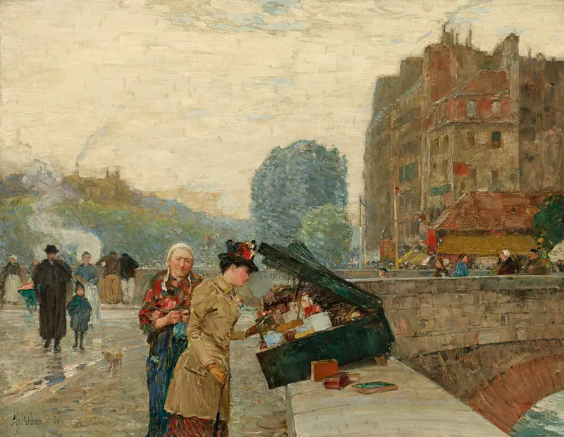 Cais Saint-Michel - Childe Hassam