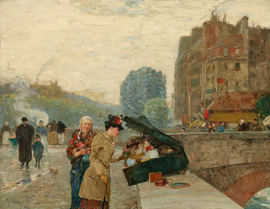 Cais Saint-Michel - Childe Hassam