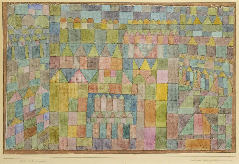 Bairro do Templo de Pert - Paul Klee