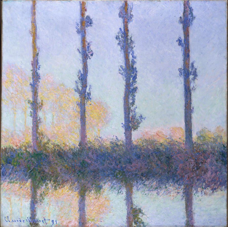 As quatro árvores - Claude Monet