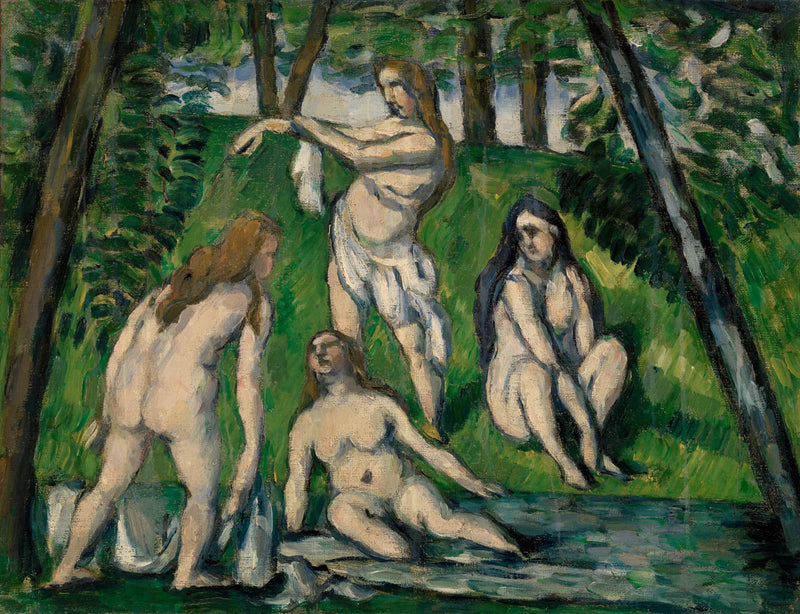 Quatro banhistas - Paul Cézanne