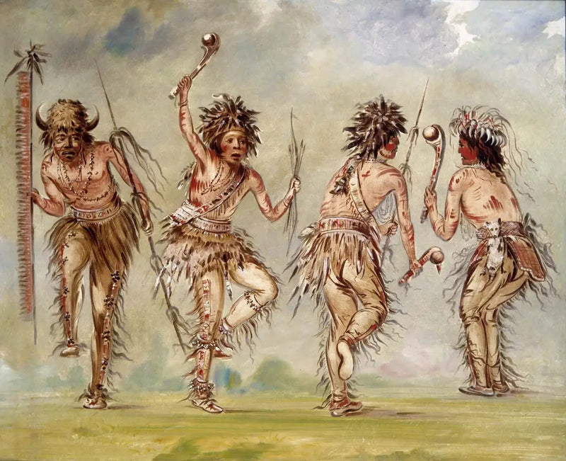 Quatro dançarinos - George Catlin