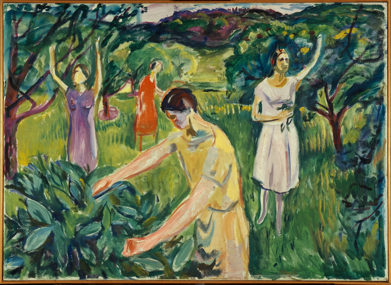 Quatro Mulheres no Jardim - Edvard Munch