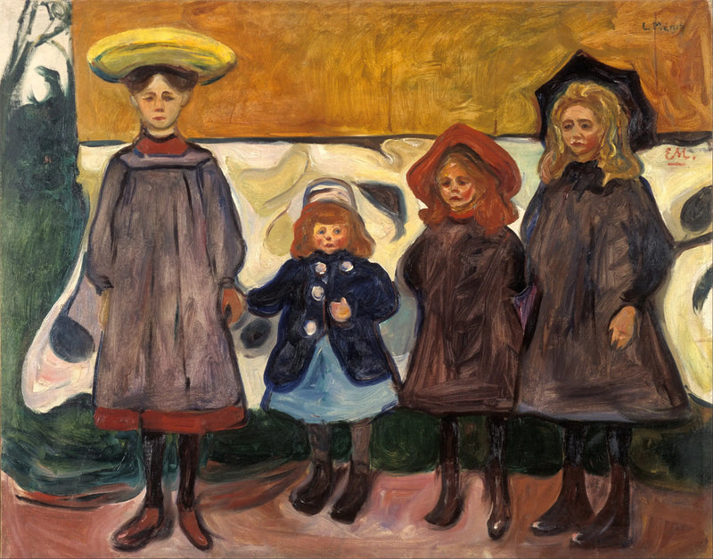 Quatro Meninas em Åsgårdstrand - Edvard Munch