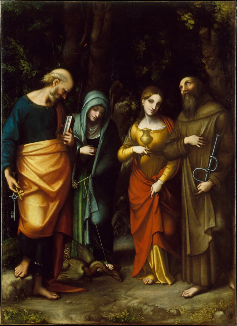 Quatro santos - Antonio da Correggio