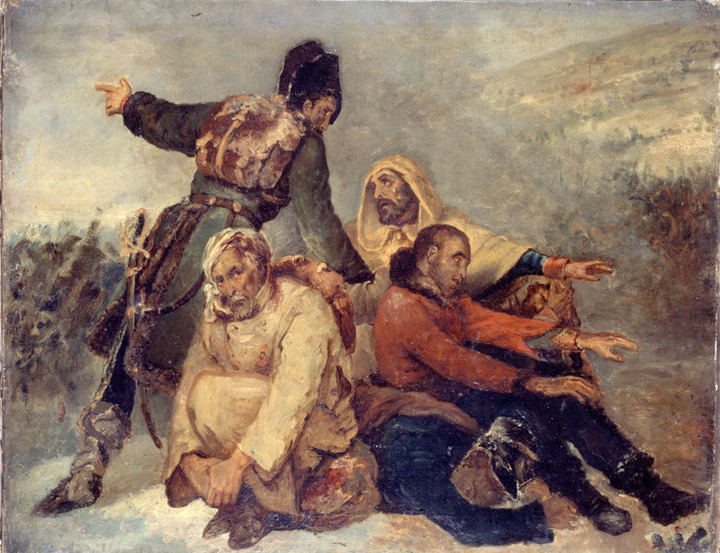 Quatro soldados do exército em retirada - Ary Scheffer