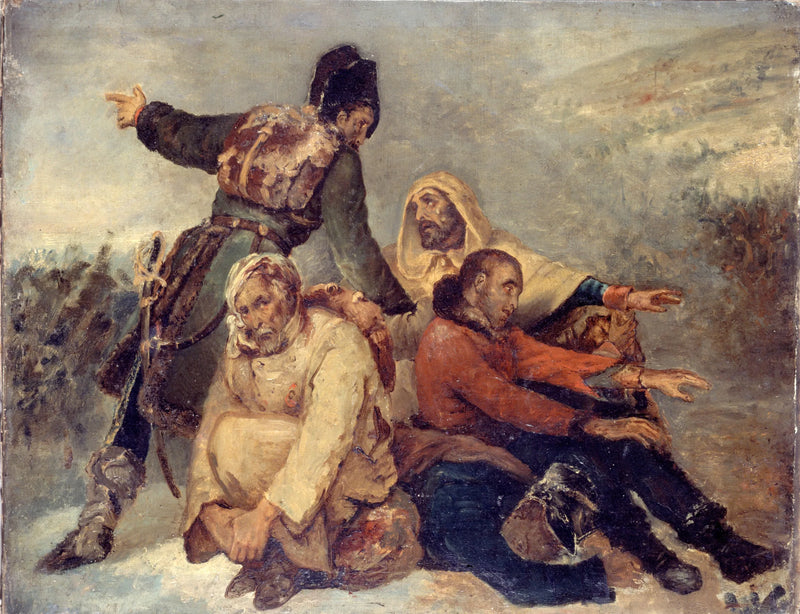 Quatro soldados do exército em retirada - Ary Scheffer