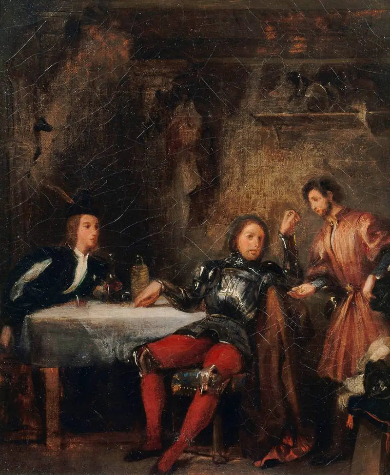 Quentin Durward e o cicatrizado - Eugène Delacroix