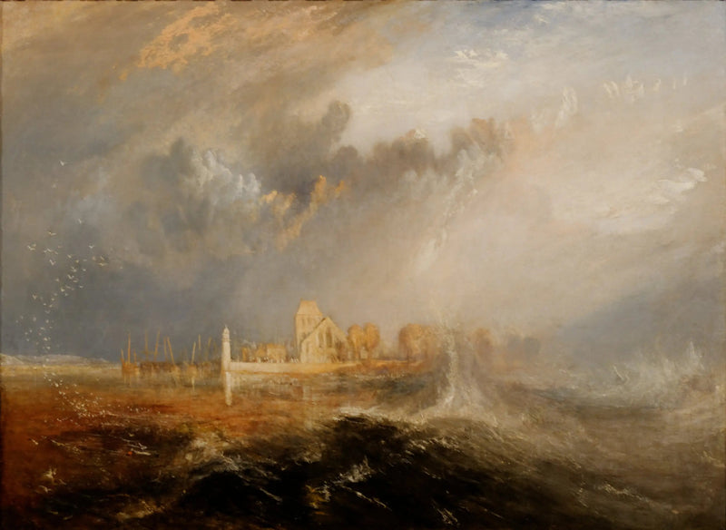 Quillebeuf, foz do Sena. - J. M. W. Turner