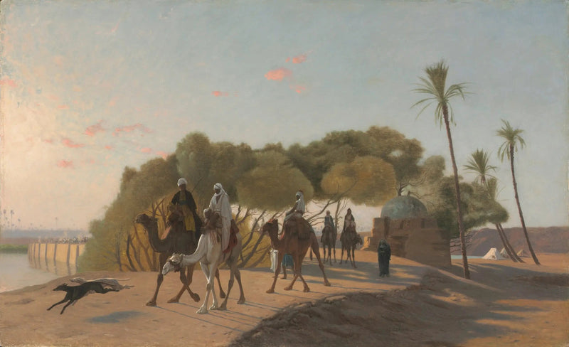 Sair da oásis - Jean-Léon Gérôme