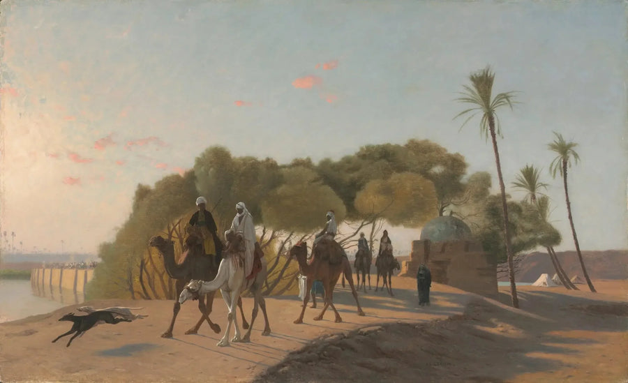 Sair da oásis - Jean-Léon Gérôme