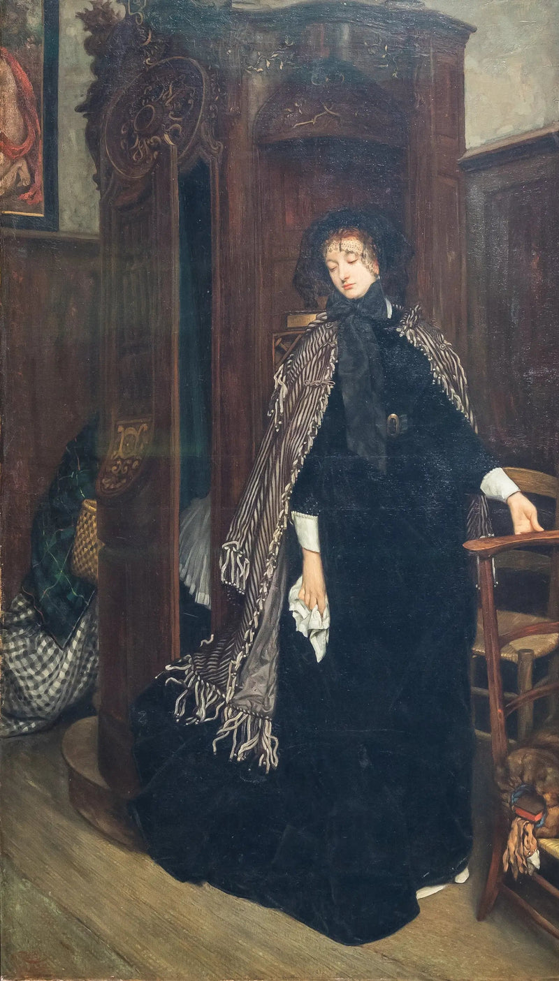 Deixar o confessionário (na igreja) - James Tissot