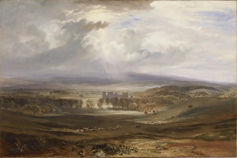 Castelo de Raby, a Sede do Conde de Darlington - J. M. W. Turner