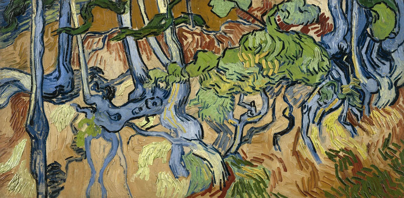 Raízes de árvores - Vincent van Gogh